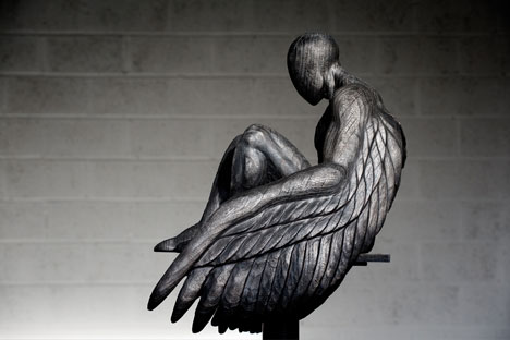 Ed Elliott sculpture, Charred Angel